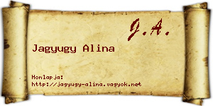 Jagyugy Alina névjegykártya